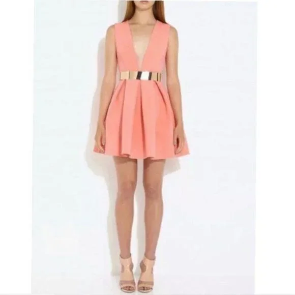 AQ/AQ | Dresses | Aqaq Vicious Deep Plunge Mini Dress Cocktail | Poshmark